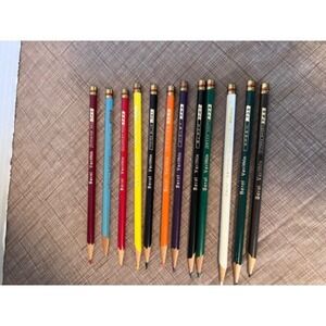 Vintage Berol Verithin & Pedigree Colouring Pencils Set Artist Drawing